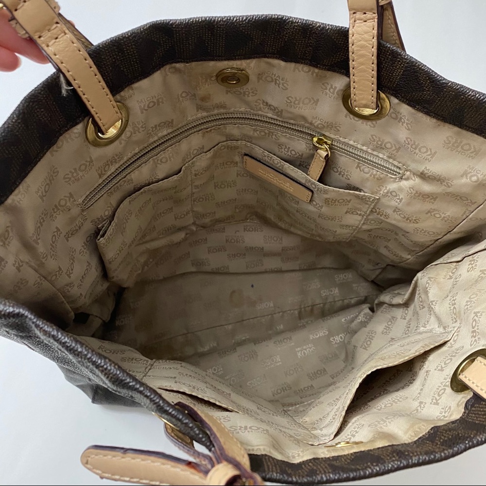 Michael Kors | Brown leather signature purse - Picture 2 of 6